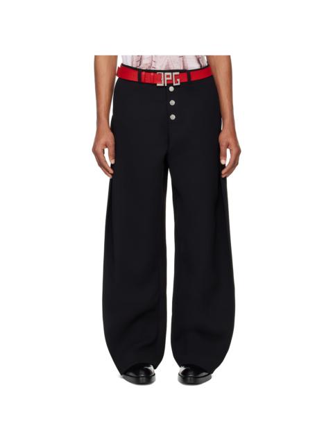 Jean Paul Gaultier Black 'The Sculptural' Trousers