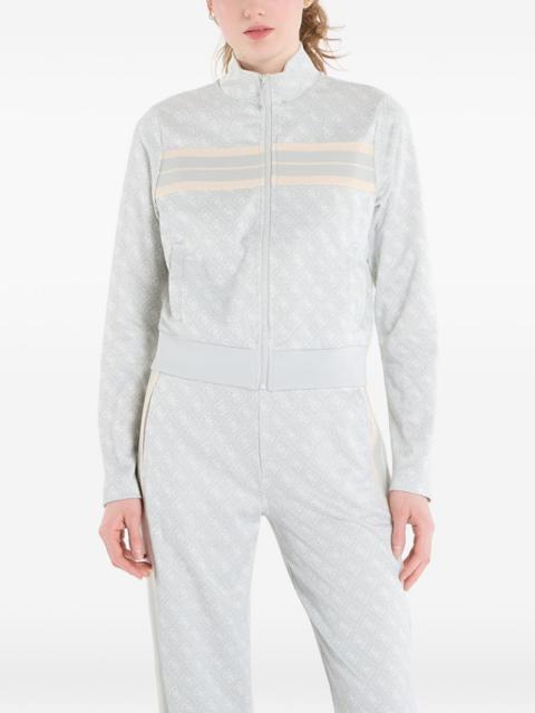 GUESS USA logo-print zip-up jacket