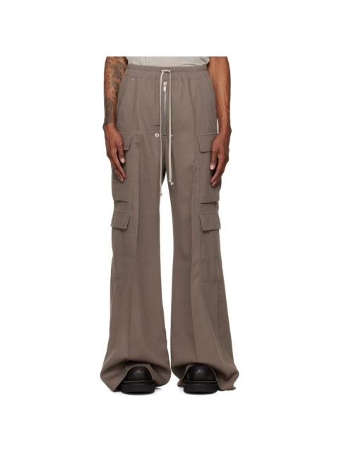 Rick Owens Gray Tower Cargobelas Cargo Pants