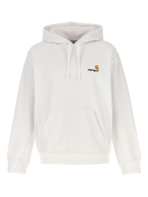 Carhartt logo-embroidered kangaroo-pocket hoodie