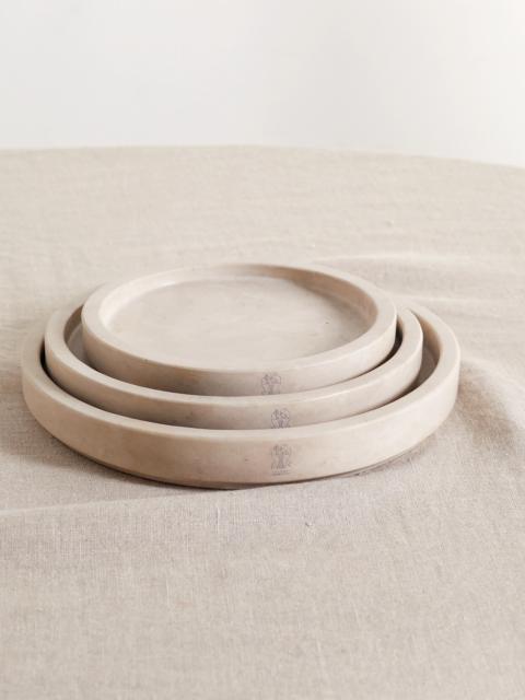 Brunello Cucinelli Set Of Three Stone Plates