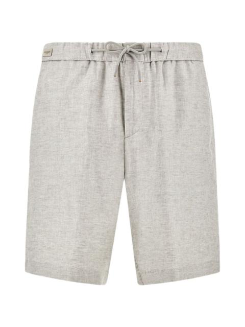 Paul & Shark drawstring linen bermuda shorts