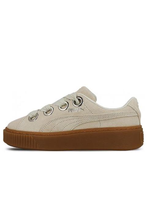PUMA (WMNS) PUMA Platform Kiss Suede 'White' 366461-02
