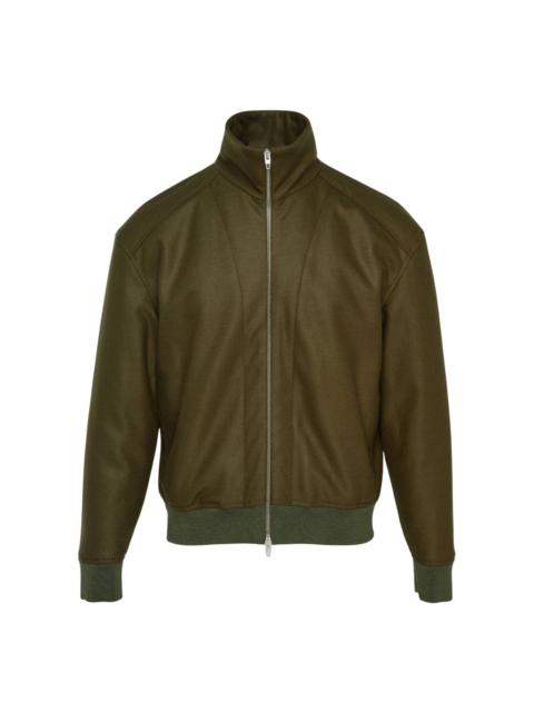 Jil Sander Padded Wool Melton Zip Jacket