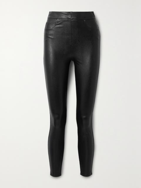 SPANX Like Leather Faux Stretch-leather Pants