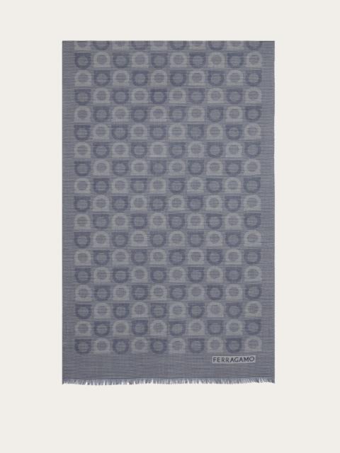 FERRAGAMO Gancini pattern scarf