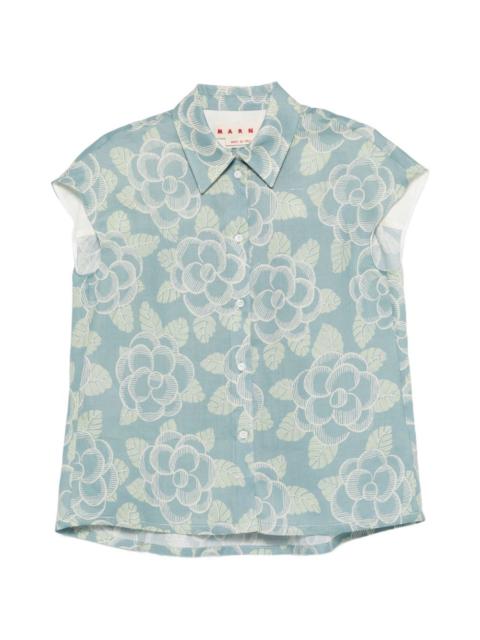 Marni floral-pattern shirt