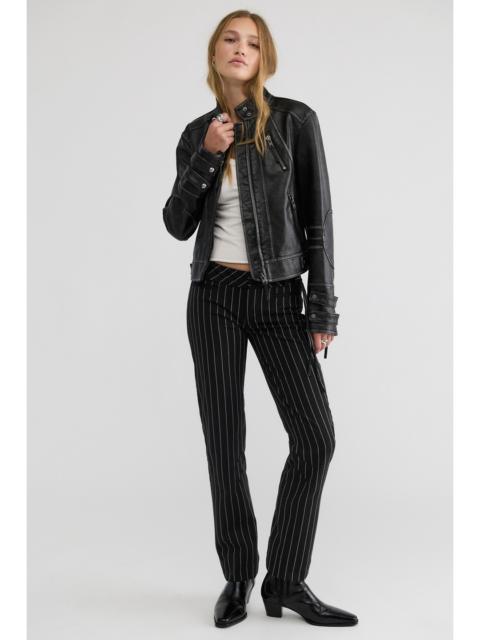 FREE PEOPLE Quinn Ultra Low-Rise Slim Trousers