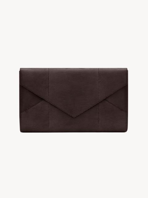 SAINT LAURENT LETTER LARGE POUCH IN LIZARD