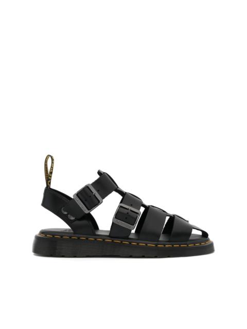 Dr. Martens caged-design leather sandals