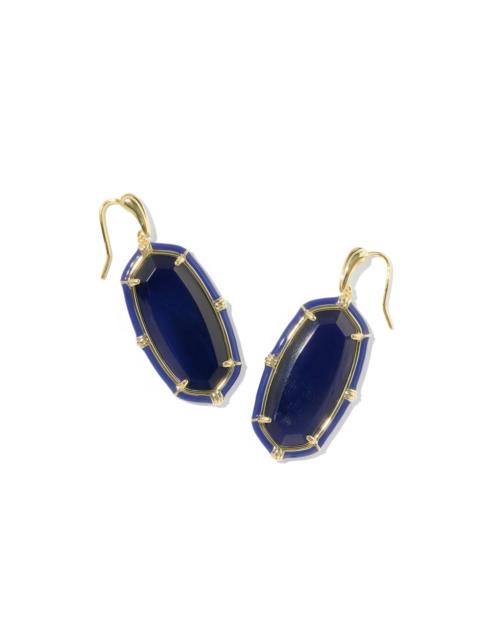 KENDRA SCOTT Elle Gold Enamel Drop Earrings