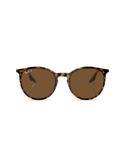 logo-print round-frame sunglasses