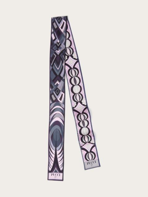 PUCCI VOLUTE AND COLLANE PRINT SILK TWILL SCARF
