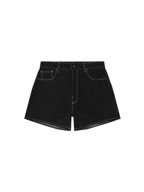 entire studios BAMBI DENIM SHORT RAW BLACK