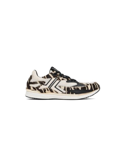 Brown & Off-White Meteor Sneakers