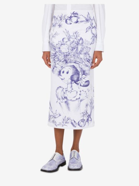 Moschino OLIVIA POPLIN SKIRT