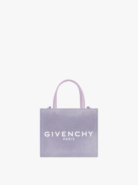 Givenchy MINI G TOTE SHOPPING BAG IN CANVAS