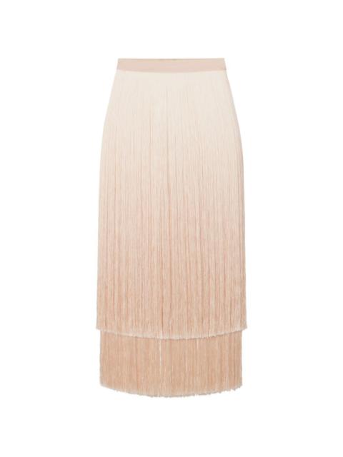 ELISABETTA FRANCHI fringed-detail midi skirt