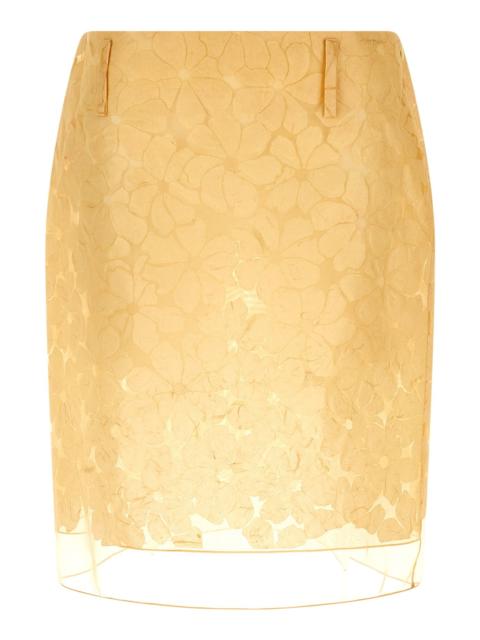 Marni Straight Skirt With Floral Pattern