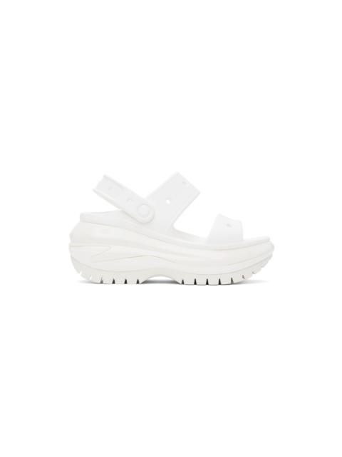 crocs White Mega Crush Sandals