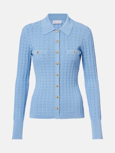 REBECCA VALLANCE Natalie pointelle top