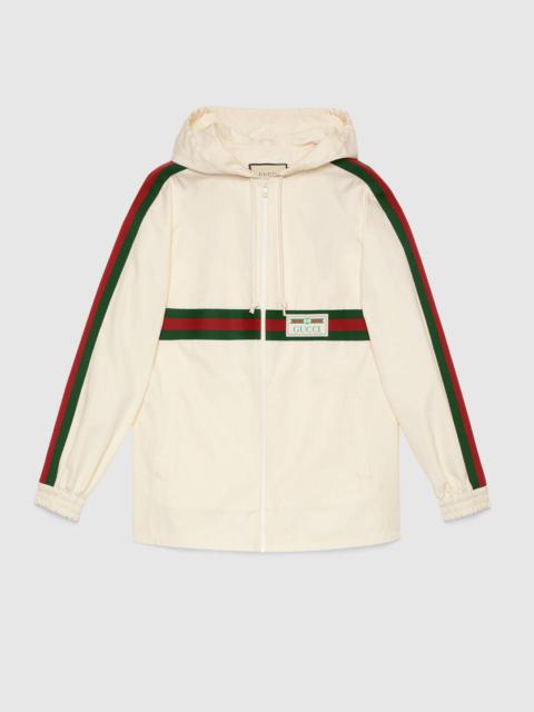 GUCCI Cotton jacket with Gucci label