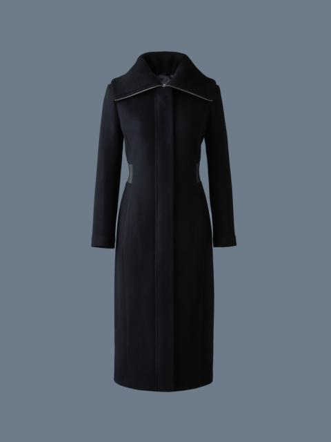 MACKAGE CLARICE Double-face wool coat with smocked detailing