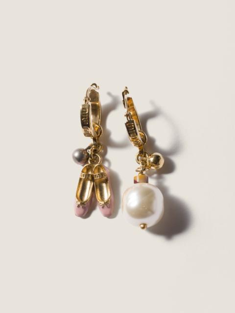 Miu Miu Metal pendant earrings