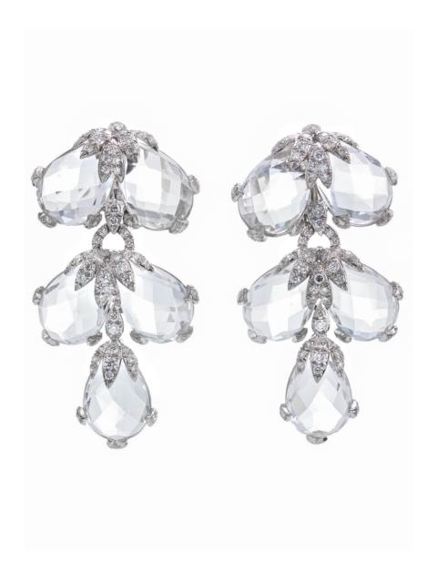 DAVID WEBB Rock Crystal Alpine Earrings