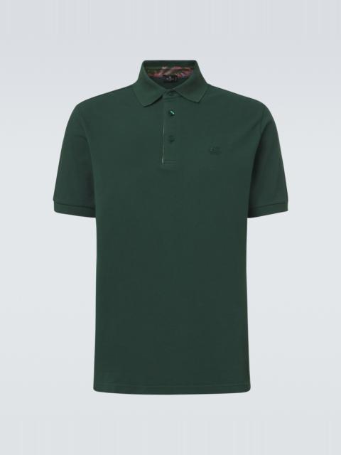 Etro Pegaso cotton piqué polo shirt