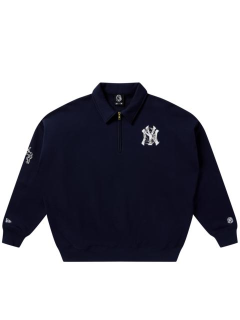 BILLIONAIRE BOYS CLUB NY YANKEES QUARTER ZIP PULLOVER