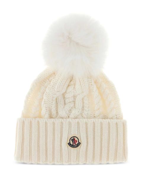 Moncler Moncler Cable-knit Pom-pom Beanie