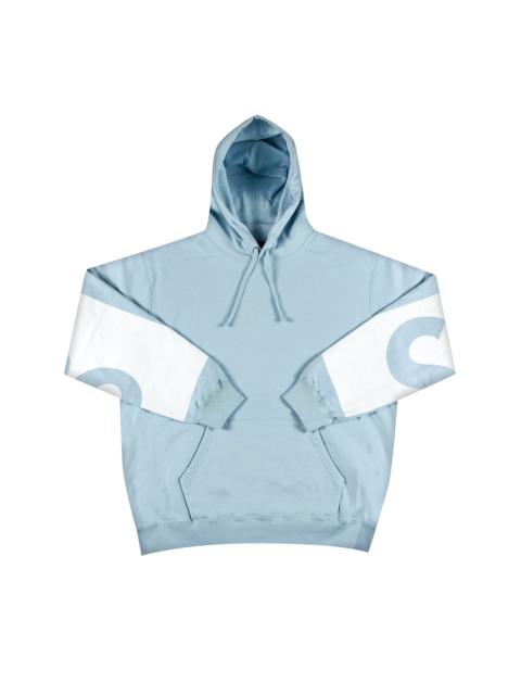 Supreme Big Logo Hooded Sweatshirt 'Light Blue'