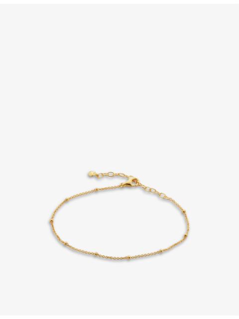 MONICA VINADER Beaded 18ct gold-plated vermeil sterling silver bracelet