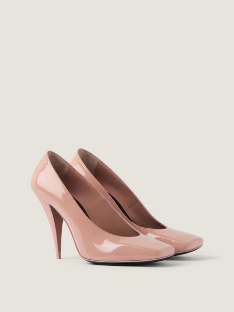 Givenchy SLICED SQUARE PUMPS IN PATENT LEATHER