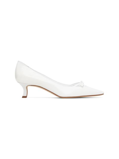 White Grafa Heels