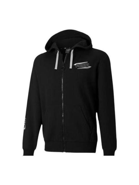 Puma Rebel Full-Zip Hoody Jacket 'Black White' 585488-51