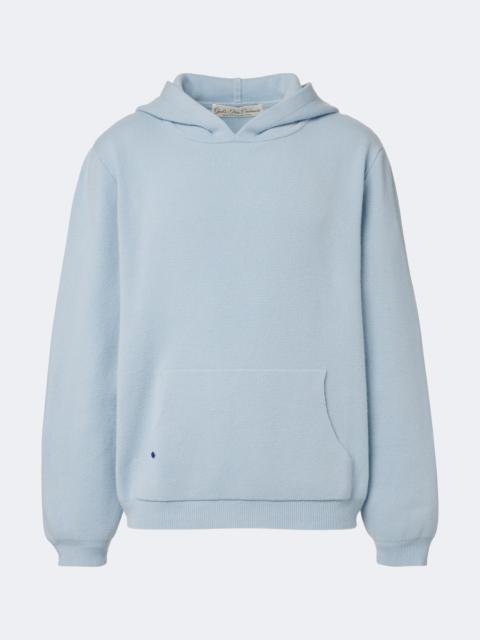 God’s True Cashmere Cashmere hoodie with lapis lazuli