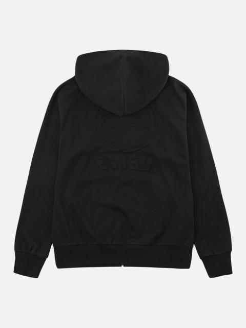 EVISU Emboss Kamon Logo Zip-Up Hoodie