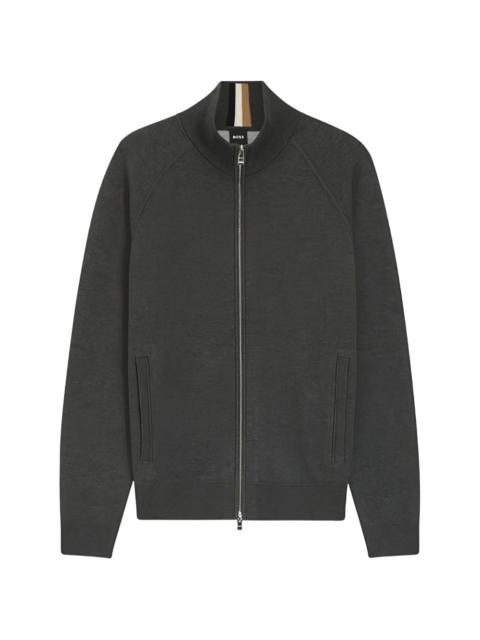 BOSS zip-up cardigan