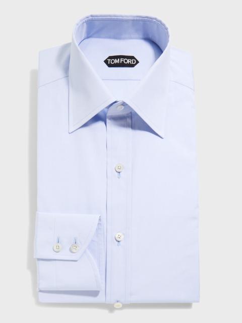TOM FORD Men's Solid Point Collar Dress Shirt