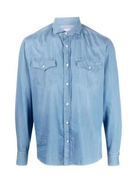 Brunello Cucinelli Brunello Cucinelli Long-Sleeve Denim Shirt