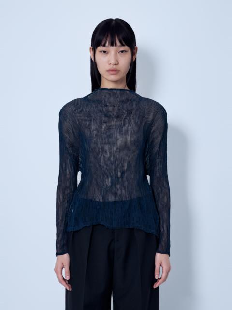 ISSEY MIYAKE Sheer Long Sleeve Top