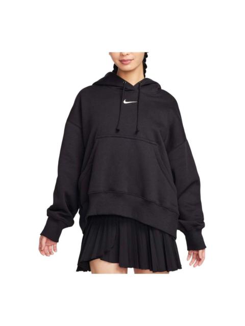 Nike (WMNS) Nike Sportswear Phoenix Fleece Over Oversized Pullover Hoodie Asia Sizing 'Black' DQ5859-010