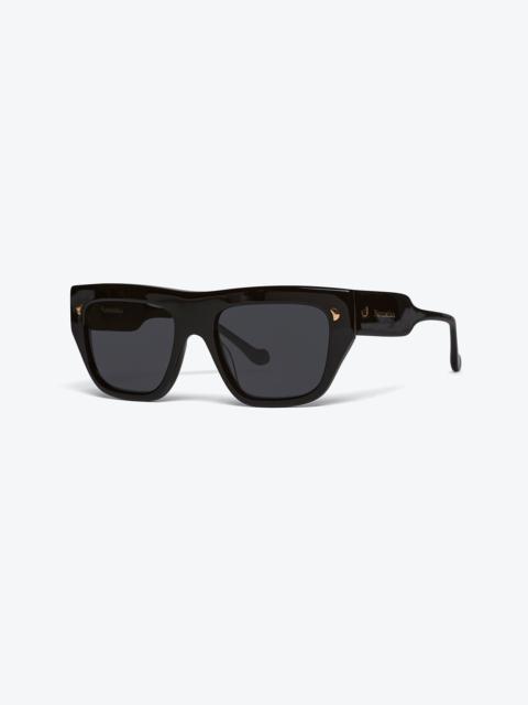 Nanushka MARTIM - Bio-plastic D-frame sunglasses - Black