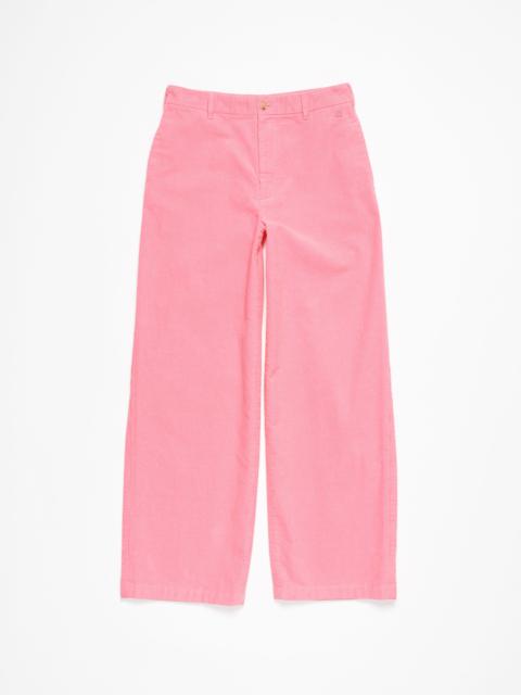 Acne Studios Cord trousers - Tango pink