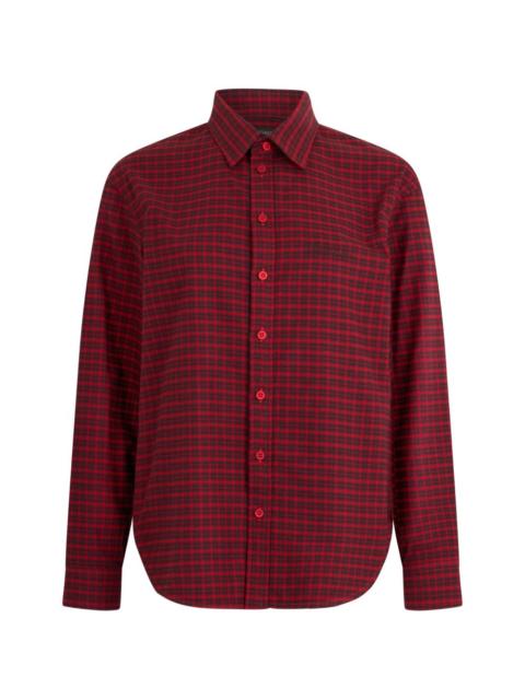 BALENCIAGA checked buttoned shirt