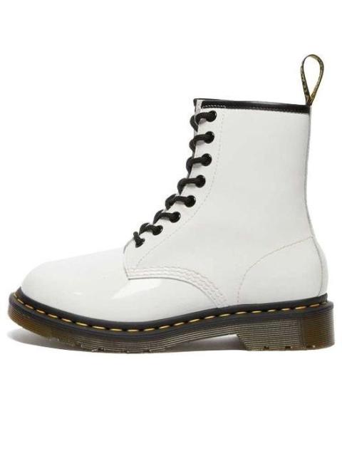 Dr. Martens (WMNS) Dr.Martens 1460 Patent Leather Lace Up Boots 'White' 11821104