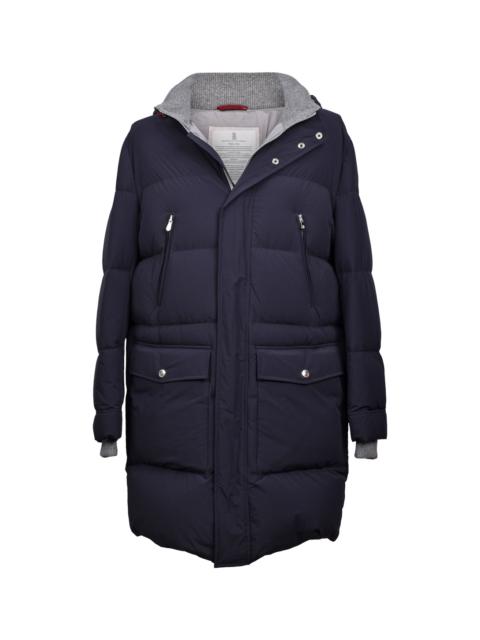 Brunello Cucinelli Medium Gray Puffer Jacket "Navy" BRUN2347