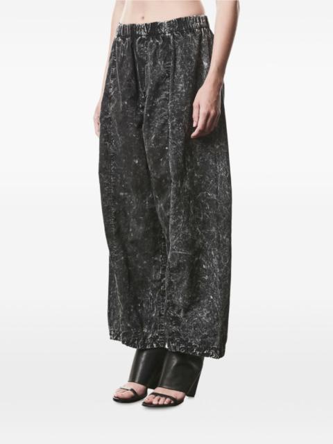thom/krom marble-print trousers